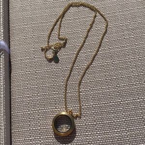 New origami gold locket and chain